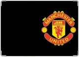 Обложка на паспорт с уголками, Манчестер Юнайтед / Manchester United Black