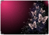 Обложка на паспорт с уголками, Бабочки