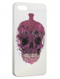 Чехол для iPhone 5/5S, розовый череп