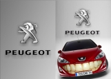 Обложка на автодокументы без уголков, peugeot улыбка