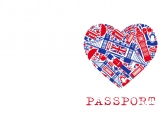 Обложка на паспорт без уголков, Лондон
