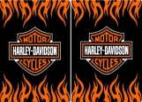 Обложка на паспорт без уголков, Harley Davidson