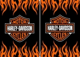 Обложка на автодокументы без уголков, Harley Davidson