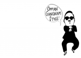 Обложка на паспорт без уголков, Oppa Gangnam Style